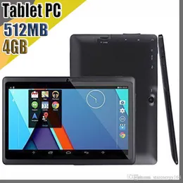 100x dhl free shipping 7 inch 4gb 512mb capacitive a33 rk3126 quad core android 4 4 dual camera tablet pc wifi epad youtube facebook a7pb