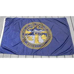 3x5ft Custom Nebraska Flags Banderoller Högkvalitativ Digital Utskrift 90x150 cm Reklam National Banner, Drop Shipping