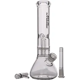 34 cm Gravity Glass Bong Hookahs zlewka Podstawa DAB RITY Downstem Perc Grube szklane wodę Bongs Rura dymowa z 18 mm miską
