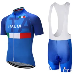 ITALY team Cycling Short Sleeves jersey bib shorts sets New Arrival Men summer quick dry mountain bike racing clothing outdoor U40750