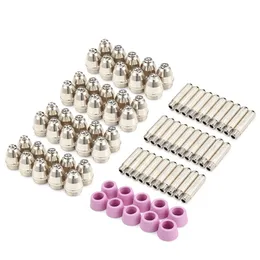 80pcs AG60 / SG55 Torch Electrodes Nozzle Tips Plasma Cutter Machine Consumables