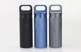 100 sztuk Outdoor Silne Wodoodporne Emergency Zestawy Pierwszej Pomocy Bezpieczeństwo Survival Pill Bottle Aluminium Camping Cystern Box