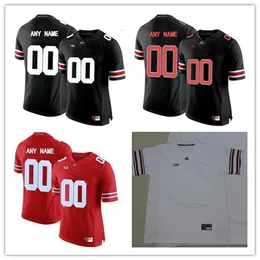 Custom Mens Ohio State Buckeyes College Football Limited White Red