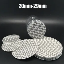 200pcs 20mm-29mm Self Sticky Glass/Plastic Bottle Seals, Plastic Foma Seals, 22mm 23mm 24mm 25mm 26mm 27mm 28mm Pressure-sensitive Seals