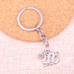 Ny nyckelring 23*17mm Dragon Loong Pendants Diy Men bil Key Chain Ring Holder Keyring souvenir smycken gåva