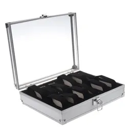 2021 Aluminum 12 Wristwatch Watch cases Showcase Display Storage Case Box