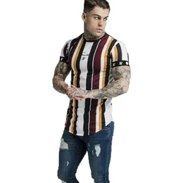 إسبانيا مان تي شيرت سيك الحرير العلامة التجارية الهيب هوب سيك تي شيرت أزياء Tees Tops Tshirt Siksilk T Shirt Men M-2XL278J