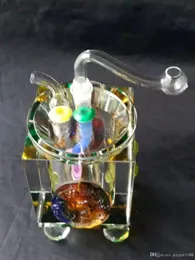 Tubi di cristallo accessori per bong in vetro ﾠ, pipe per fumatori in vetro colorato mini multi-colori Hand Pipes Best Spoon glas