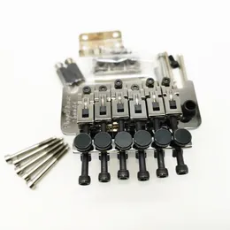 Nickel Black FR Guitar Bridge Frts5000 System Tremolo Briding Nakręcenie 42 mm / 43 mm + 6 sztuk Titanium Ald Stopy Śruba Tail