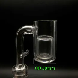 20mm Quartz Email Banger z Splash Guard Quartz Insert 10mm 14mm 18mm Quartz E Paznokci Paznokcie Paznokci do podgrzewacza Coil Rury wodne