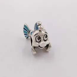 Andy Jewel 925 Sterling Silber Perlen DSN Die kleine Meerjungfrau Flunder Charm Charms passend für europäische Pandora-Schmuckarmbänder 3160