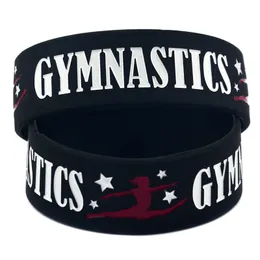 Nyanländer Gymnastik Silikon Armband för kvinnor Män Brev Sport Armband Bangle 2019 Mode Smycken Gift i Bulk