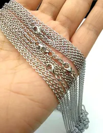 45 cm (18") 50 cm (20") Kedjehalsband i rostfritt stål Kortkedja Halsband för kvinnor 50 st/lot