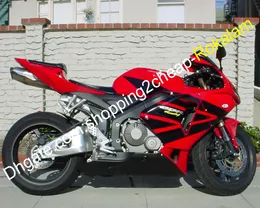 CBR600 RR F5 Röd svart karosseri för Honda CBR600RR 05 06 CBR600 600RR Bodywork ABS Fairing Kit 2005 2006 (formsprutning)