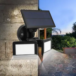 2019 yeni güneş radar sensörü duvar lambaları 360 derece indüksiyon duvar aydınlatma 48LED güneş sokak lambaları