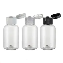 Бесплатная доставка-50 мл откидная крышка бутылки, прозрачный пластиковый суб-розлив для лосьона, небольшой пустой шампунь косметический контейнер LX1459