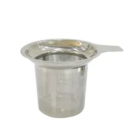 Högkvalitativ 304 Stainless Steel Tea Infuser Mesh Strider med stor kapacitet Perfekt Storlek Tea Filter Mesh 111