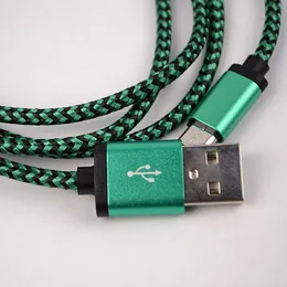 Wholesale Cheap Price 1 m Android Mobile Data Line Bagged High Speed Serpentine Braided USB Data Line Cell Phone Cables