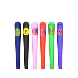 Smoking 118MM Plastic Tube Doob Vial Waterproof Airtight Smell Proof Odor Sealing Herb Container Storage Case