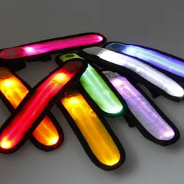 Handschlaufe-Armband, LED-Sicherheit, reflektierendes Licht, Glanz, Blitz, leuchtende leuchtende Armbinde, Armgürtel, Handgelenkstütze, S55, Ellenbogen- und Knieschützer