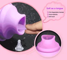 Oral Sex Tongue Vibrator Nipple Sucker For Women Sucking On Clitoris Stimulator Masturbator Vibrator Sex Toys For Women Sex Shop