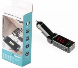 BC06 Bluetooth Car Kit Wireless FM Transmitter MP3 Player Handsfree USB charger with double USB charging port 5V/2A LCD U disk
