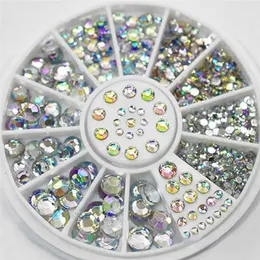 ネイルアートダイヤモンドの眩しいヒントネイルスパンコンカラフルなアート装飾