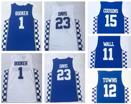 TOP Osobowość Kentucky College Trainers 1 BOOKER 23 DAVIS 3 ADEBAYO 11WALL 15 COUSINS 0 FOX 12 Towns Koszulki do koszykówki koszule ODZIEŻ