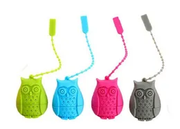 Owl Herbaty Torby Sitko Silikonowe Teaspoon Filtr Wiszący Żel krzemionkowy Filtracja Silikonowa Luźna Herbata Infuser Filt