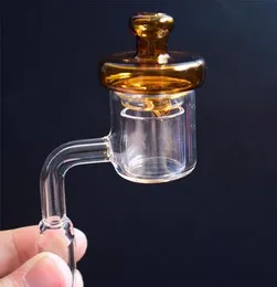 Cam Suyu Boru for Smoking Renkli Cam Kabarcık Carb Cap ile DHL Yeni XL XXL 28mm OD Kuvars Termal P Banger Tırnak