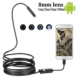 8mm Lens Mini USB Endoscope Waterdichte HD 720P Camera 1m 1.5m 2M 3.5m 5 M 10m Kabel Android USB Endoscoop Inspectiecamera