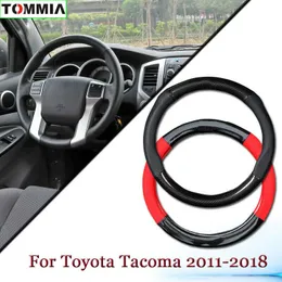 Anti-Slip Carbon Fiber Leather Car Steering Wheel Cover For Toyota Tacoma 2011+