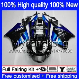 Para corpo KAWASAKI ZZR 1100 CC ZX11R 1990 1991 1992 Azul preto 205MY.8 ZX 11R ZZR1100 ZX11 R ZZR1100 ZX11 R ZX11R 90 91 92 carenagem