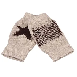 Fashion-Women Winter Warmer Star Stickad Mittens Fingerless ARM Glove Stickad Eldiven Dropshipping #XTJ