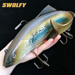 KG fish スイムベイト 釣りのルアーの大量：大きなサイズの柔らかい魚の餌 深海釣りの