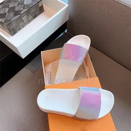 Hot Sale-s Mens Womens Summer Sandals Beach Slide Slippers Ladies Sandali Firmati Da Donna Shoes Classic Laser Colorful