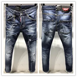 2020 new brand of fashionable European and American men's casual jeans ,high-grade washing, pure hand grinding, quality optimization L9621