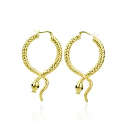 Women Snake Shape Hoop Earring Animal Ankae Earring Gift for Love Girlfriend Fashion jewelry Accessories for Gift