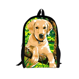 Designer-thikin 2019 söt hund skolväska för tonåringar unga tjejer mode ryggsäck förskole axelväska för elev