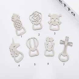 10pcs/lot skull rose flower Pineapple balloon Lover cross style Beer Bottle Opener For Wedding Party gift favors