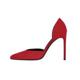 Sıcak Satış-Kolnoo kadın 10 cm Yüksek Topuk Dorsay pompa Nlack Ayaklı Sivri Burun Ayakkabı Parti Ofis Moda BFCM Elbise Ayakkabı XN000-5
