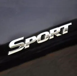 3D Kunststoff Chrom Logo Auto Aufkleber SPORT Emblem