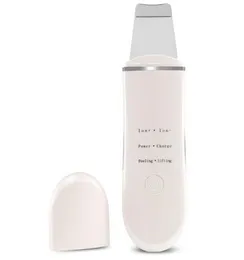 Gorąca sprzedaż Akumulator Ultradźwiękowy Ion Kształcie Skóry Płuczka do czyszczenia twarzy Oczyszczanie Spatula Peeling Wibracje Urządzenia do oczyszczania twarzy