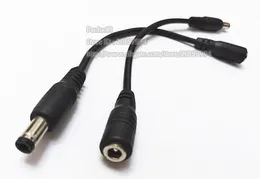 Cables, Straight DC 5.5x2.5mm Male to 4.0x1.7mm Female Power Plug Cable / Cord About 10CM/20PCS