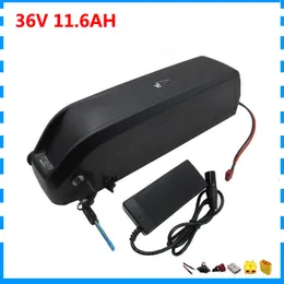 500W 36V قابلة للشحن بطارية هايلونغ ebike 36V 11.6Ah بطارية الليثيوم مع USB ميناء استخدام 29E خلية 2900mah 15A BMS