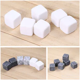 Hot selling Natural Whisky Stones Bar Tools 6pcs/set 9pcs/set with Velvet Bag Ice wine-Stone Various specifications whiskey Ice wine Stone T9I00166