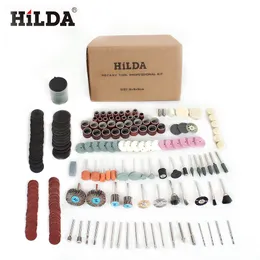 Hilda 248PCSの回転ツールのアクセサリーHilda Dremelのための簡単な切断研削研磨彫刻と研磨工具の組み合わせ