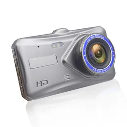 4 inches car DVR camcorder 2Ch car camera safety driving dashcam IPS touch screen dual lens 170° view angle full HD 1080P G-sensor