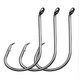 100PC / set Sport Circle Fiskehake High-Carbon Steel Jig Baitholder Hooks 6/0 # Fiskehake