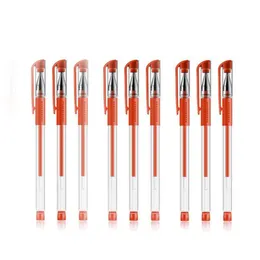 Europeisk Standard Neutral Pen 0.5m Bullet Head Needle Tube Black Blue Red Water Based Pen Office Stationery Signature Pen Bulk